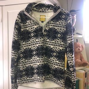 Fuzzy Quarter Zip Pullover